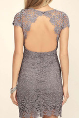 Chicnico Duplicate Open Back Lace Mini Dress