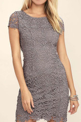 Chicnico Duplicate Open Back Lace Mini Dress