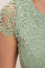 Chicnico Duplicate Open Back Lace Mini Dress