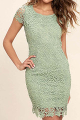 Chicnico Duplicate Open Back Lace Mini Dress
