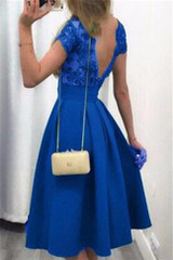 Chicnico Duplicate Solid Color Lace Midi Dress