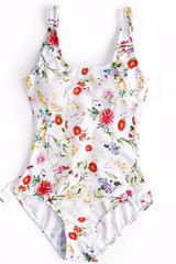 Chicnico Cute One Piece Floral Print Swimwear