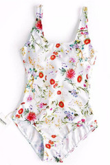 Chicnico Cute One Piece Floral Print Swimwear
