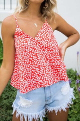 Chicnico Cute Floral Printed Braced Camisole