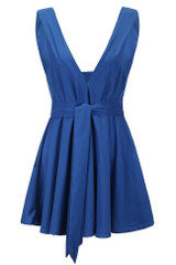 Chicnico Casual Solid Color Sleeveless Mini Dress