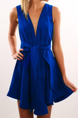 Chicnico Casual Solid Color Sleeveless Mini Dress