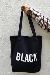 Chicnico Casual Letter Printed Canvas Bag