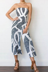 Chicnico Casual Floral Printed Off Shoulder Jumpsuit