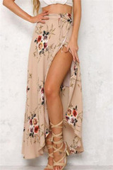 Chicnico Boho Multi color Floral Print Bohemian Style Dress