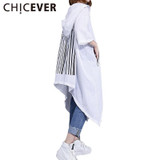 CHICEVER Summer Hem Irregular Sunscreen Women Coat Female 2017 Three Quarter Trench Basic Coats For Women's Fashion Clothing