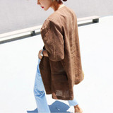 CHICEVER 2017 Summer Half Sleeve Vintage Sunscreen Coat Female Women's Windbreaker Long Trench Coats For Women Basic Casual