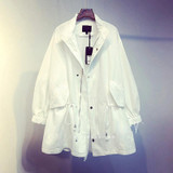CHICEVER 2017 Summer Long Sleeve Slim Casual Female Women Coat Loose Lace Up Trench Coats For Women's Basic Clothing Fashion