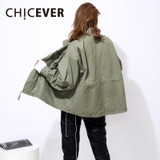 CHICEVER 2017 Embroidery Lace up Denim Bomber Jacket Women Basic Coat Female Batwing Sleeve Patch Casual Jackets Clothes New CHICEVER 2017 Embroidery Lace up Denim Bomber Jacket Women Basic Coat Female Batwing Sleeve Patch Casual Jackets Clothes New