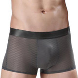 Chenke Men Underwear Boxers Ice Silk Funny Lattice Flat Underwear Sexy Gay Brand Mens Boxer Shorts underwear Homme Cueca