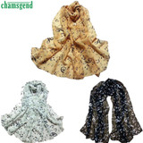 Trendy Style 2016 Best Deal High Qulity  Fashion   1PC Women Lady Musical Note Chiffon Neck Scarf Shawl Muffler Scarves