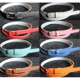 Trendy 8 Colors Exquisite Waist Belt Pretty Faux Leather Thin Skinny Waist Belt Summer Dress Accessories for Women Lady