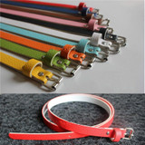 Trendy 8 Colors Exquisite Waist Belt Pretty Faux Leather Thin Skinny Waist Belt Summer Dress Accessories for Women Lady