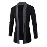 Trench Men 2017 Mens Coat Stylish Men Fashion Cardigan Jacket Slim Long Sleeve Casual Coats C7711