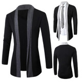 Trench Men 2017 Mens Coat Stylish Men Fashion Cardigan Jacket Slim Long Sleeve Casual Coats C7711