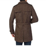 Trench Coat Men 2015 Fashion Double Breasted Trench Coat Men Woolen Trench Coat Masculino Fit Winter Men Long Coats