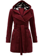 Trench Coat for Women 2017 Fashion Turn-down Collar Slim Cashmere Sashes Double Breasted Coat Women Overcoat Manteau Femme