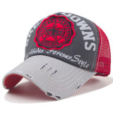 Travel style fashion  visor Women's Adjustable Mesh Baseball Cap Snapback Hip-hop Hat Flattened Hat