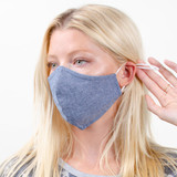 Made in USA Cotton W/ washable, Double Layer Adjustable Mask