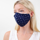 Made in USA Cotton W/ washable, Double Layer Adjustable Mask