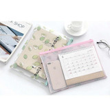 Transparent Zipper Student Stationery Bag A4 Big Capacity Document Bags Office Paper Storage Bag Fruit Grid File Folder Simple