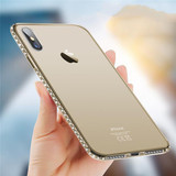 Transparent TPU Crystal Diamond Phone Cases for iPhone 8 7 6s Plus 5s SE