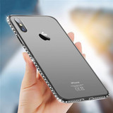 Transparent TPU Crystal Diamond Phone Cases for iPhone 8 7 6s Plus 5s SE