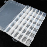 Transparent Practical Adjustable Plastic 36 Compartment Storage Box Case/ Earrings/ tool /Jewelry Display Organizer