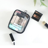 Transparent Cosmetic Bags PVC Makeup Bags Women Travel Organizer Necessary Beauty Case Lady Toiletry Bag Bath Wash Make Up Box