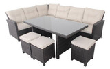 Trade Assurance wicker rattan outdoor furniture sectional sofa sets modern sofa recliner