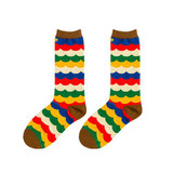 colorful high quality cotton Women happy socks Fashion cute cartoon Print Bear Aircraft Star in tube socks