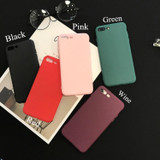 Colorful Frosted Scrub Cases for iPhone 6/7/7 Plus 8 8 Plus/X