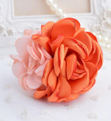 Colorful flowers children kids baby girls hair accessories hair bands headwear Boutique hair rope P1015
