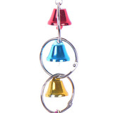 Colorful Bird Toys Ringer Birds Parrot Conure Caique Cockatiel Cage Chewing Bells Toy Pet Bird Ring Bell Parrot Toys
