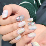 Colorful Beauty Mixed Sizes Flat Diamond 3D Gems Nail Art Rhinestones Fingernail Glitter