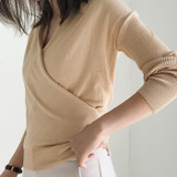 Colorfaith Women Pullover Sweater 2018 Knitting Autumn Winter Multi Colors Sexy V-Neck Elegant Bottoming Ladies Tops SW1018