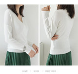 Colorfaith Women Pullover Sweater 2018 Knitting Autumn Winter Multi Colors Sexy V-Neck Elegant Bottoming Ladies Tops SW1018