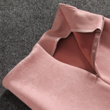 Colored Women Skirts Suede Solid Color Pencil Skirt Female Autumn Winter High Waist Bodycon Vintage Suede Split Stretchy Skirts