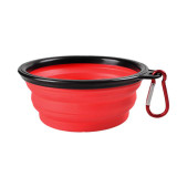 Collapsible Silicone Dog Feeding Bowls,Portable Dogs Cat Food Water Feeder Hot Pet Supplies Travel Bowls