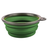 Collapsible foldable silicone dow bowl candy color outdoor travel portable puppy doogie food container feeder dish on sale