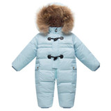 Cold Winter Costumes Baby Clothes Newborn Warm Rompers Enfant Outwear Snowsuit Fur Collar Duck Down Waterproof Jumpsuit Boy Girl Cold Winter Costumes Baby Clothes Newborn Warm Rompers Enfant Outwear Snowsuit Fur Collar Duck Down Waterproof Jumpsuit Boy Girl