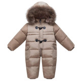 Cold Winter Costumes Baby Clothes Newborn Warm Rompers Enfant Outwear Snowsuit Fur Collar Duck Down Waterproof Jumpsuit Boy Girl Cold Winter Costumes Baby Clothes Newborn Warm Rompers Enfant Outwear Snowsuit Fur Collar Duck Down Waterproof Jumpsuit Boy Girl