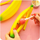 Coin Purse Pencil Case Portable Novelty Cute Banana Silicone Pen Bag Wallet Girls Cute Lovely Silicone Purses Zero Money Fruit Coin Purse Pencil Case Portable Novelty Cute Banana Silicone Pen Bag Wallet Girls Cute Lovely Silicone Purses Zero Money Fruit