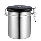 Coffee Jar Sugar Bottles Tea Storage Sealed Canister With Exhaust Valve Stainless Steel Pot Home Kitchen Accessories Hog