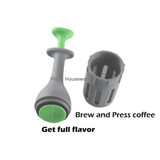 Coffee Filter Basket Tea Infuser Gadget Measure Swirl Steep Stir And Press Food Grade PlasticTea Coffee Strainer BPA free HK072