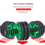 Dynamic Ab Wheel Roller Abdominal Trainer | Dual/Triple Wheel + Foam Handles
